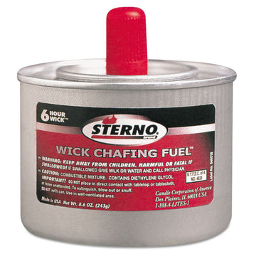 Sterno® Chafing Fuel Can With Stem Wick, Methanol,1.89g, Six-hour Burn, 24-carton freeshipping - TVN Wholesale
